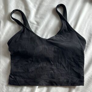 lululemon athletica Black Camouflage Tank Top